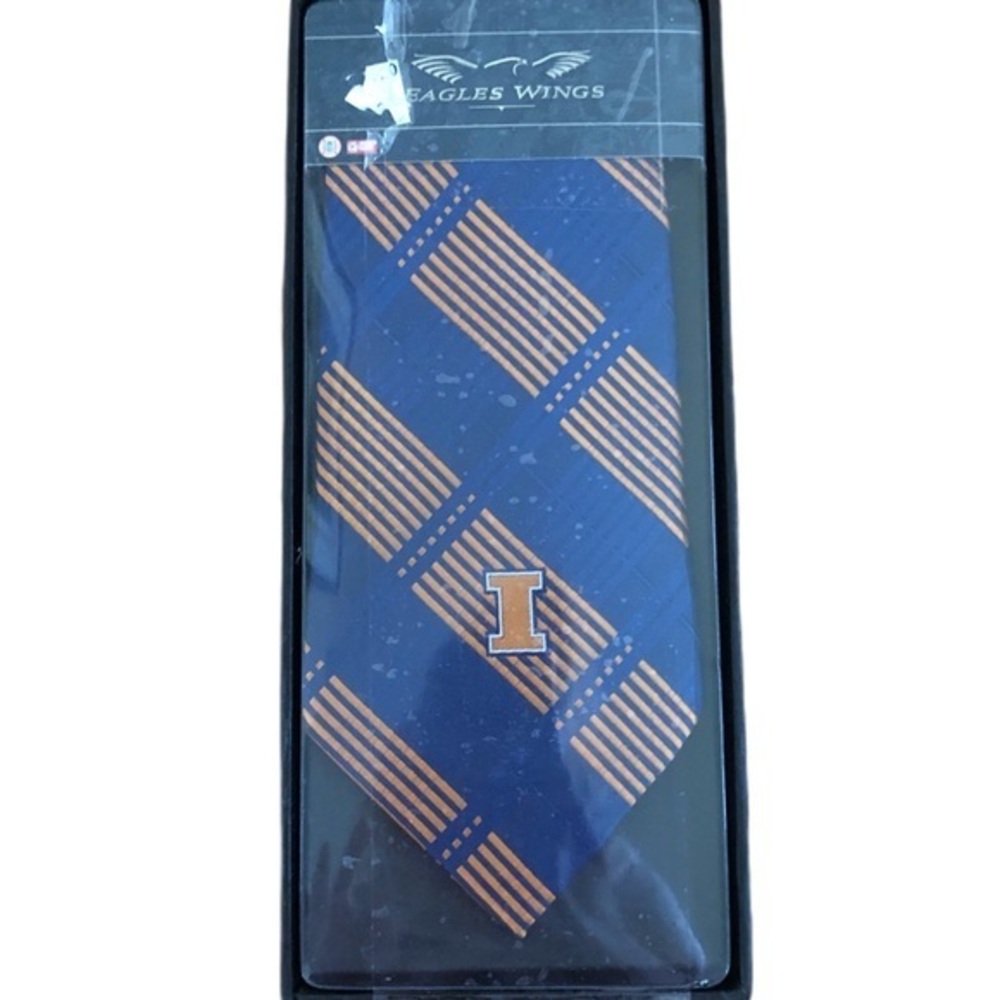 NIB Eagles Wings Illini U of I Tie